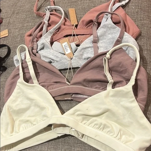 Skims Cotton Jersey Triangle Bra - Picture 1 of 1